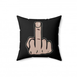 American middle finger C Pillow Spun Polyester Square Pillow gift