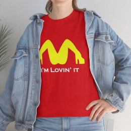 I'm Lovin' it 1wht McDonalds Stripper leg arches Men's Short Sleeve T Shirt